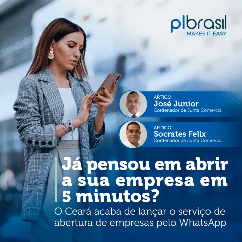 Ceará viabiliza abertura de empresas pelo WhatsApp